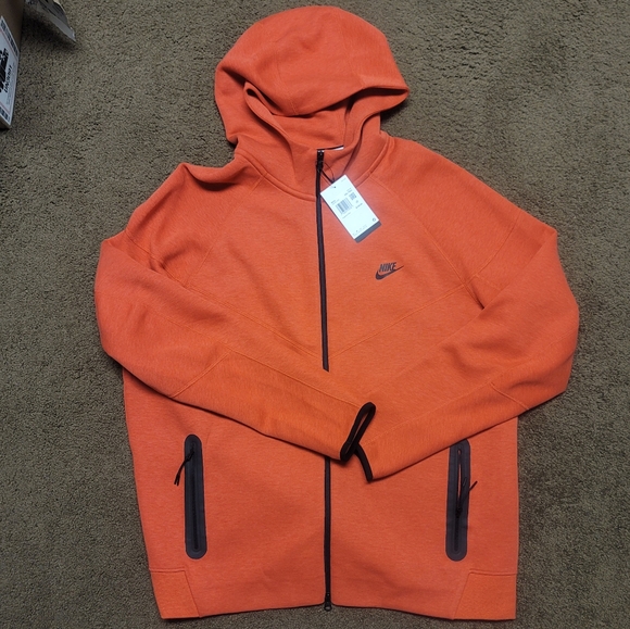 Nike Tech Fleece Windrunner Hoodie Zip Light Red Mens XXL Tall